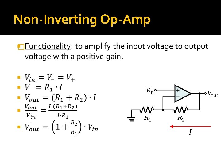 Non-Inverting Op-Amp � 