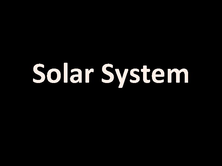 Solar System 