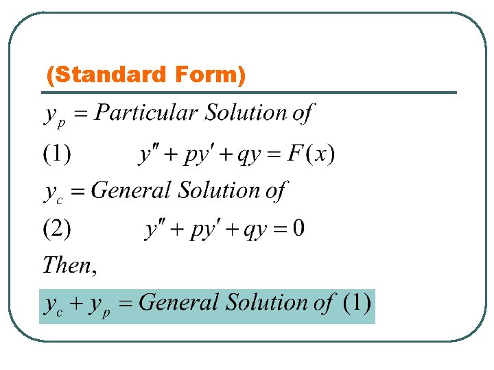 MAT 3237 Differential Equations Section 3 5 Variation