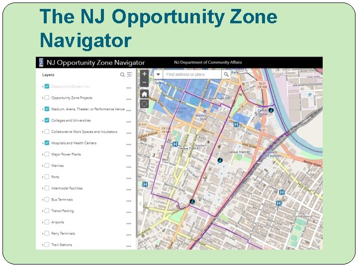 The NJ Opportunity Zone Navigator 