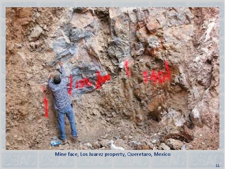 Mine face, Los Juarez property, Queretaro, Mexico 11 