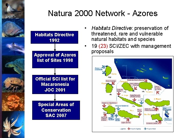 Natura 2000 Network - Azores Habitats Directive 1992 Approval of Azores list of Sites