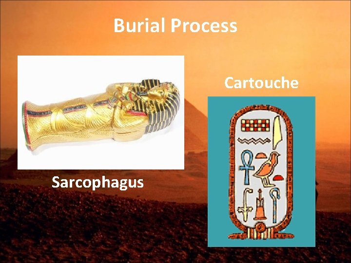 Burial Process Cartouche Sarcophagus 