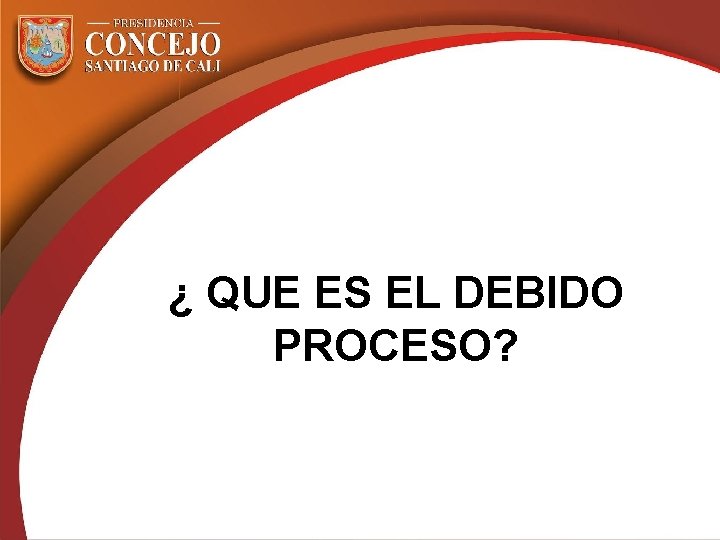 ¿ QUE ES EL DEBIDO PROCESO? 