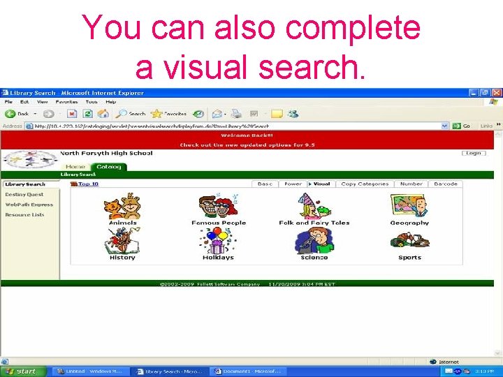 You can also complete a visual search. 