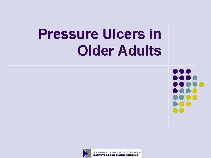 Pressure Ulcers in Older Adults 