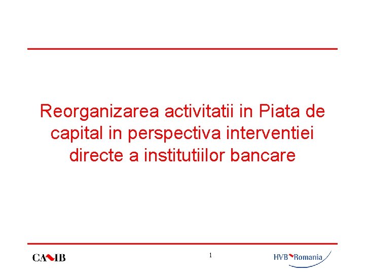 activitatii in Piata de capital in perspectiva