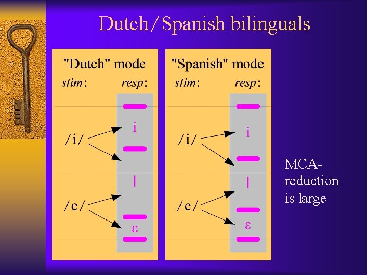 Dutch/Spanish bilinguals MCAreduction is large 