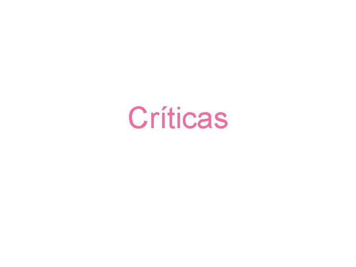 Críticas 