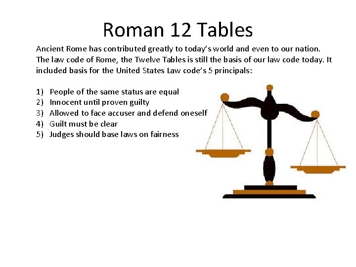 Roman 12 Tables Ancient Rome has contributed greatly to today’s world and even to