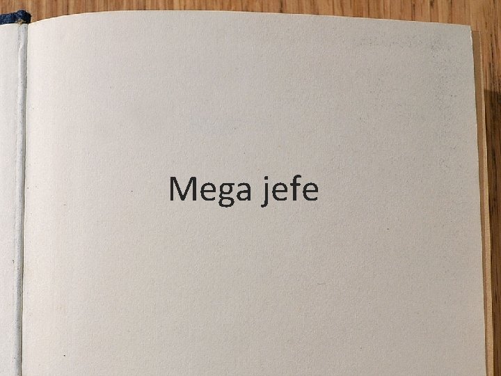 Mega jefe 