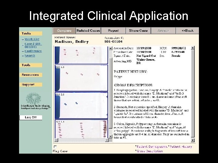 Integrated Clinical Application 