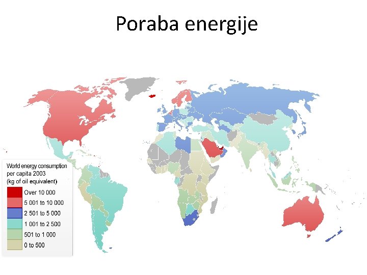 Poraba energije Poraba energije