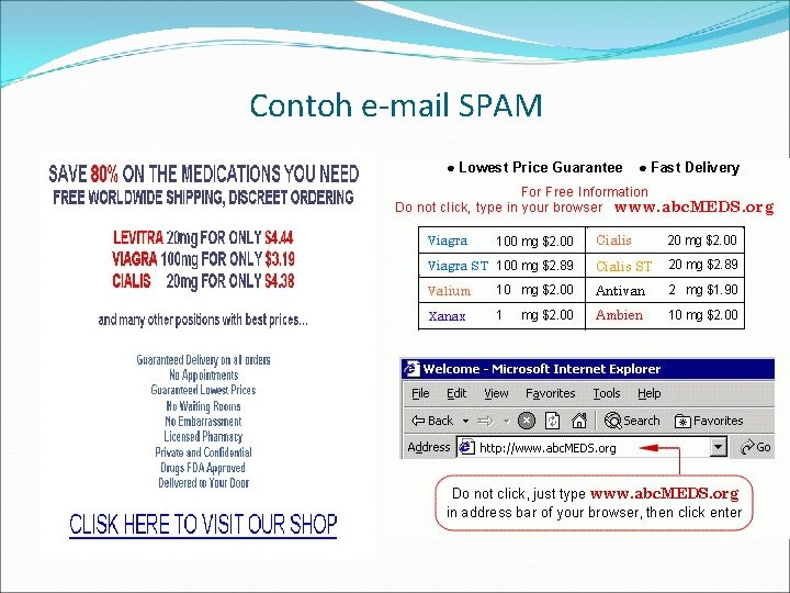 Contoh e-mail SPAM 