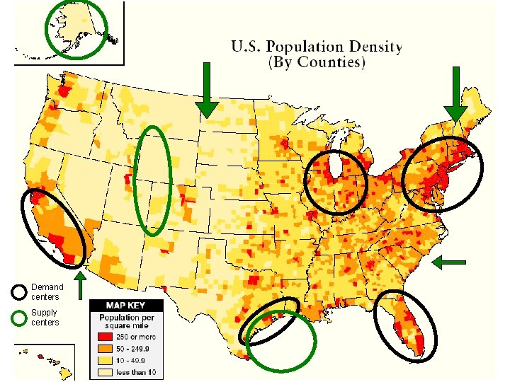 Demand centers Supply centers -8 - 