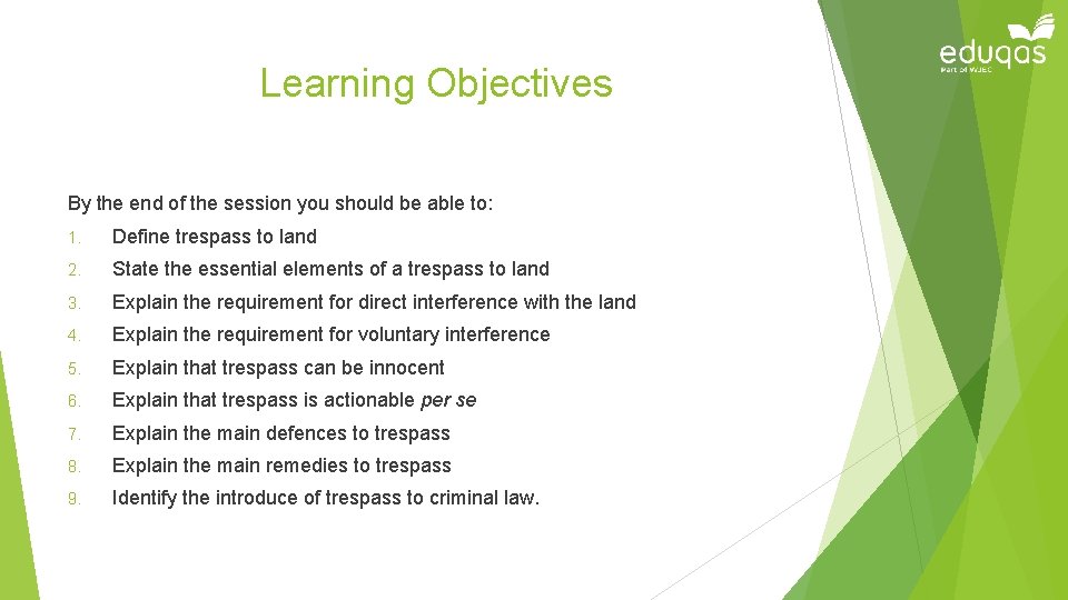 Learning Objectives By the end of the session you should be able to: 1.