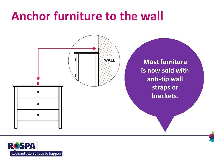 Anchor furniture to the wall Most furniture Always sure Even ifmake furniture that TVs,