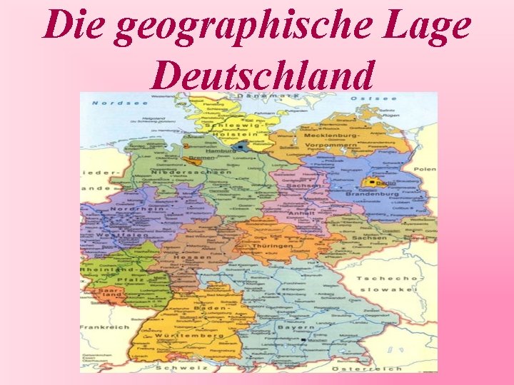 Die geographische Lage Deutschland 