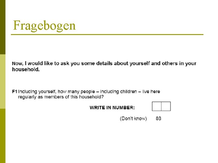 Fragebogen 