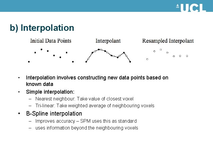 b) Interpolation • • Interpolation involves constructing new data points based on known data b) Interpolation • • Interpolation involves constructing new data points based on known data