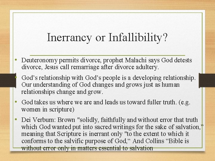God Infallibility A lamp to my feet and a light
