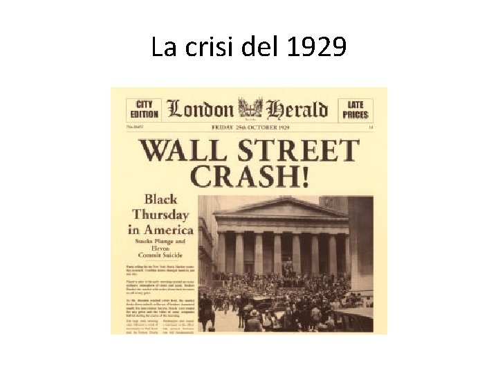 La crisi del 1929 