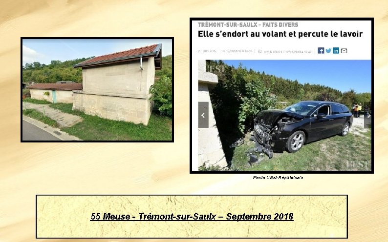 Photo L'Est-Républicain 55 Meuse - Trémont-sur-Saulx – Septembre 2018 