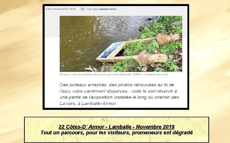 22 Côtes-D' Armor - Lamballe - Novembre 2019 Tout un parcours, pour les visiteurs,