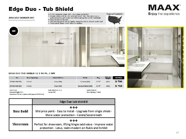 Edge – tub shield Edge Duo tub shield 8 New Build vvv Mid price