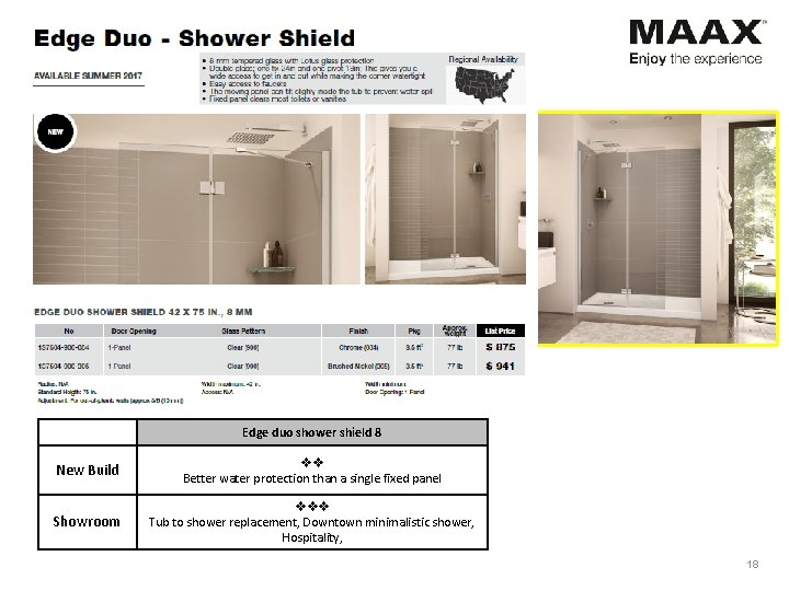 Edge – tub shield Edge duo shower shield 8 New Build vv Better water