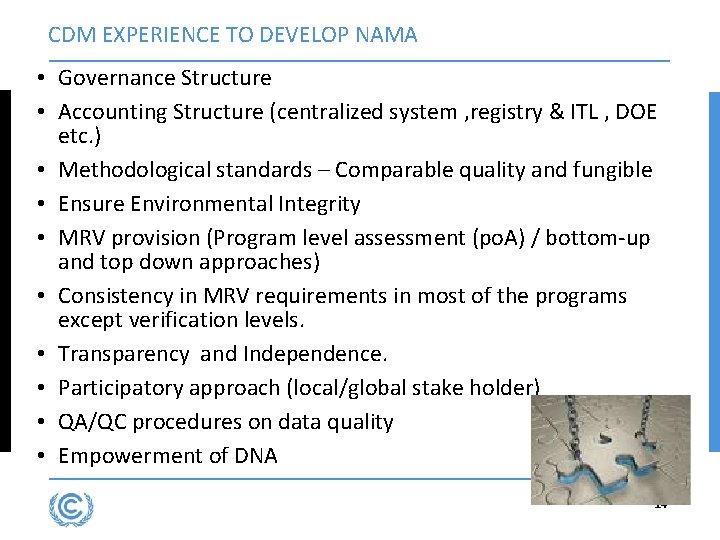 CDM EXPERIENCE TO DEVELOP NAMA • Governance Structure • Accounting Structure (centralized system , CDM EXPERIENCE TO DEVELOP NAMA • Governance Structure • Accounting Structure (centralized system ,