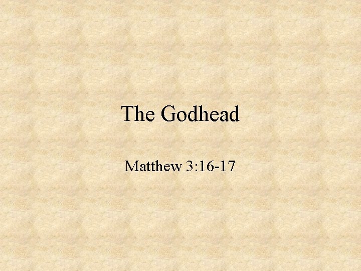 Matthew 3 16 17