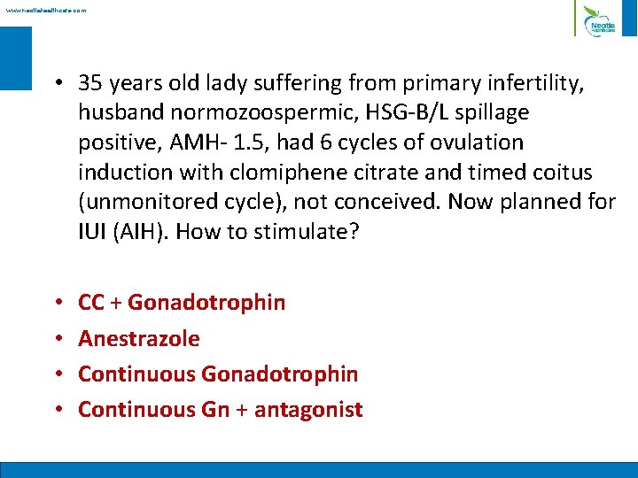 Www Neotiahealthcare Com Ovulation Induction In Iui Performance