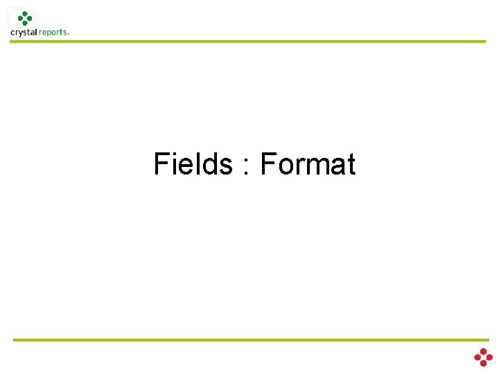 Fields : Format 