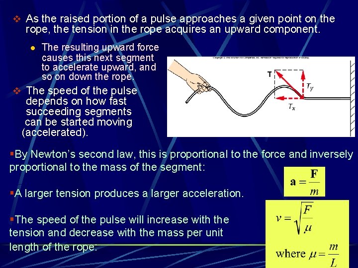 v As the raised portion of a pulse approaches a given point on the