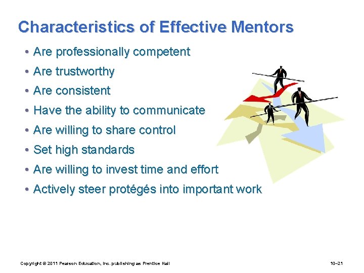 Characteristics of Effective Mentors • Are professionally competent • Are trustworthy • Are consistent