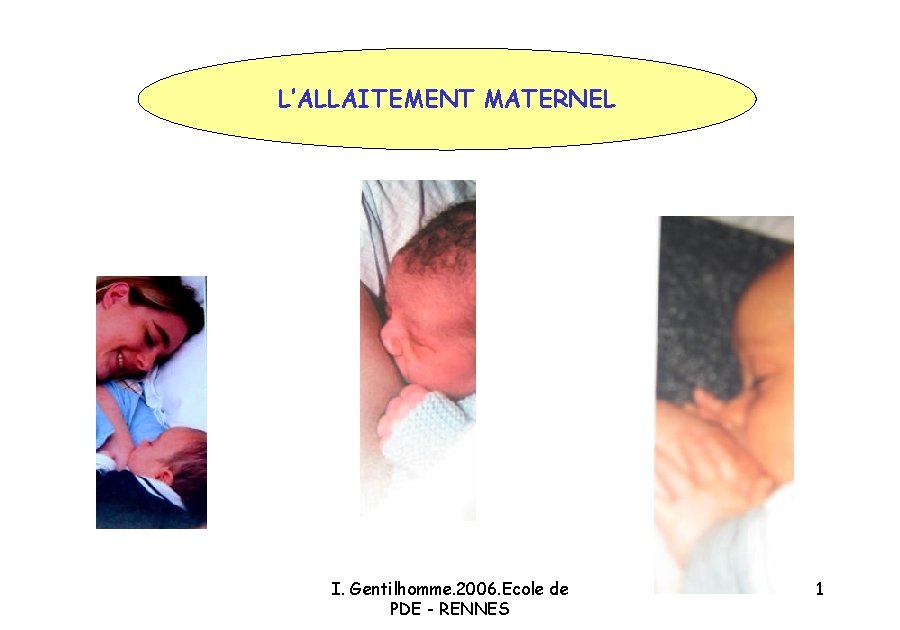 Lallaitement Maternel I Gentilhomme 06 Ecole De Pde