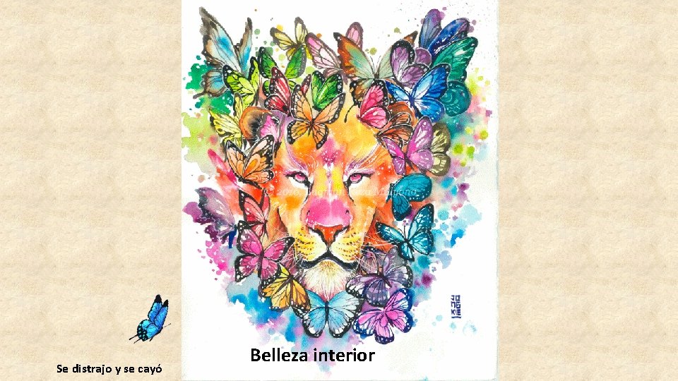 Se distrajo y se cayó Belleza interior 