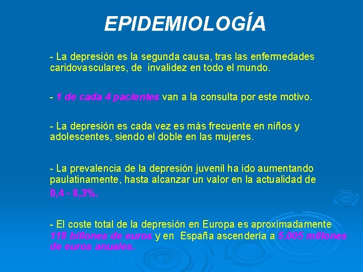 EPIDEMIOLOGÍA - La depresión es la segunda causa, tras las enfermedades caridovasculares, de invalidez EPIDEMIOLOGÍA - La depresión es la segunda causa, tras las enfermedades caridovasculares, de invalidez