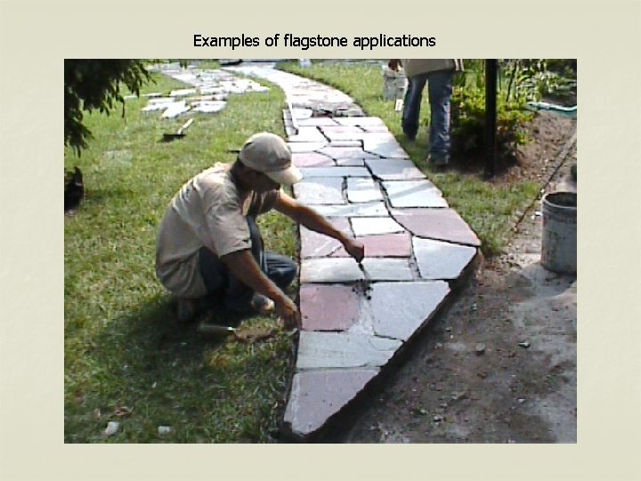 Examples of flagstone applications 