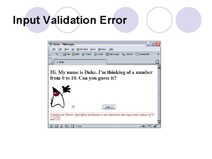 Input Validation Error 