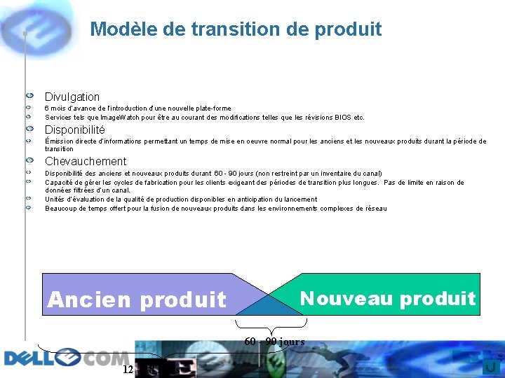 Modèle de transition de produit Divulgation 6 mois d’avance de l’introduction d’une nouvelle plate-forme