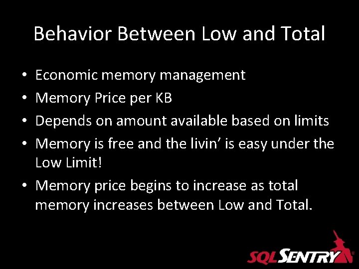 Behavior Between Low and Total Economic memory management Memory Price per KB Depends on Behavior Between Low and Total Economic memory management Memory Price per KB Depends on