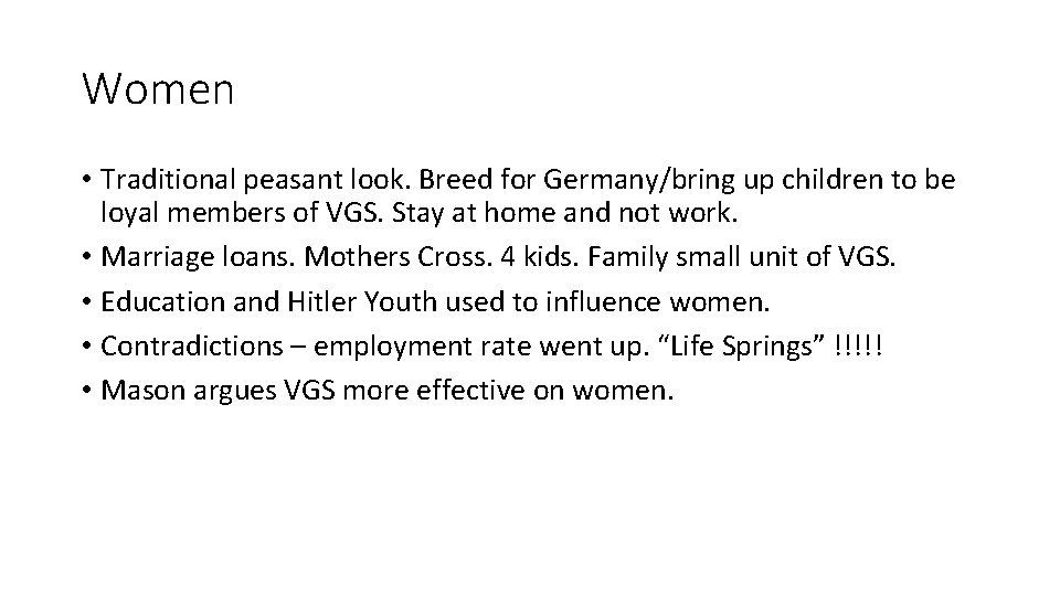 Women • Traditional peasant look. Breed for Germany/bring up children to be loyal members