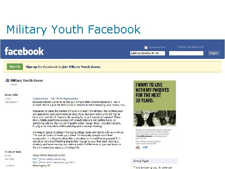 Military Youth Facebook 