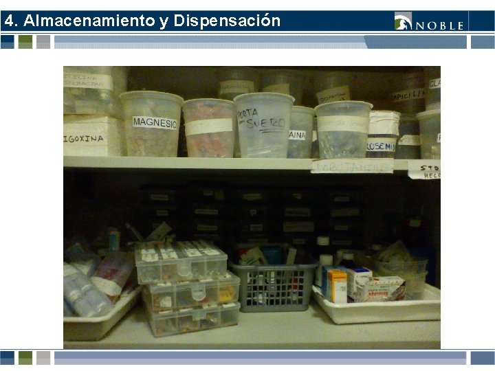 4. Almacenamiento y Dispensación 4. Almacenamiento y Dispensación