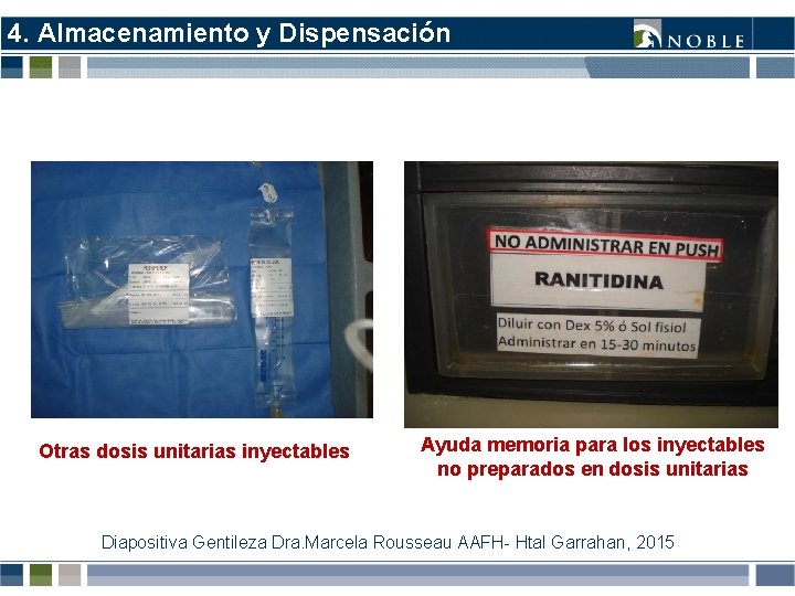 4. Almacenamiento y Dispensación Otras dosis unitarias inyectables Ayuda memoria para los inyectables no 4. Almacenamiento y Dispensación Otras dosis unitarias inyectables Ayuda memoria para los inyectables no
