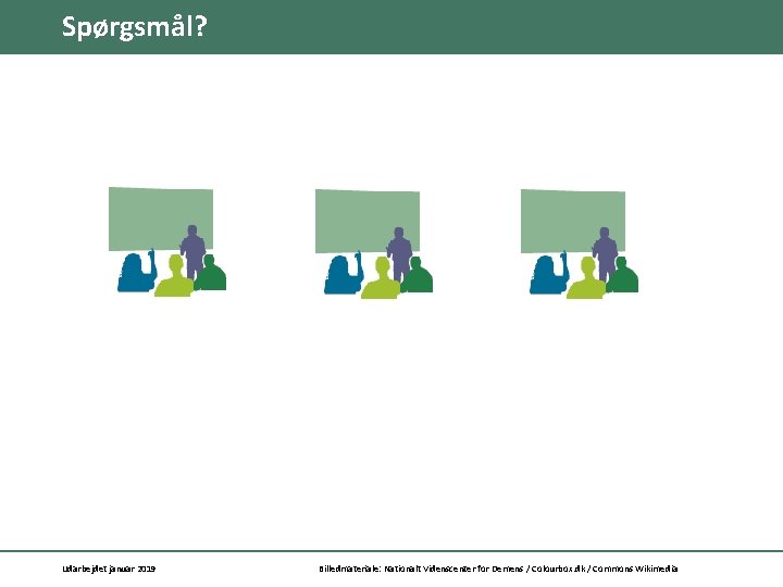 Spørgsmål? Udarbejdet januar 2019 Billedmateriale: Nationalt Videnscenter for Demens / Colourbox. dk / Commons