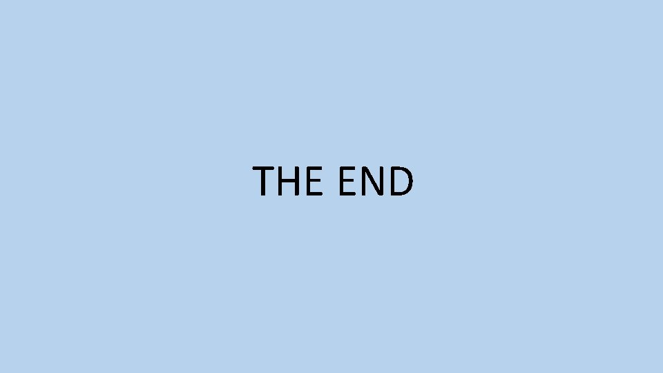  THE END 