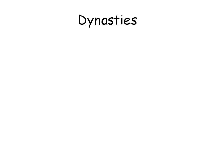 Dynasties 